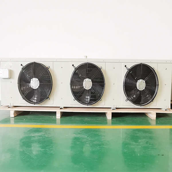 Resfriador de unidade de descarga dupla com ventiladores para câmara frigorífica
